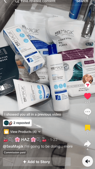 Sea Magik Dead Sea Salt Dry Skin Repair Kit as shown on TIkTok